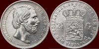 Koninkrijk der Nederlanden 2 ½ Gulden NEDERLAND (NETHERLANDS, KINGDOM) - WILLEM III, 1849-1890 - -