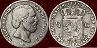 Koninkrijk der Nederlanden ½ Gulden NEDERLAND (NETHERLANDS, KINGDOM) - WILLEM III, 1849-1890 - -
