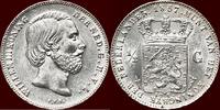 Koninkrijk der Nederlanden ½ Gulden NEDERLAND (NETHERLANDS, KINGDOM) - WILLEM III, 1849-1890 - -