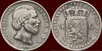 Koninkrijk der Nederlanden ½ Gulden NEDERLAND (NETHERLANDS, KINGDOM) - WILLEM III, 1849-1890 - -