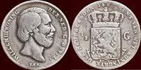 Koninkrijk der Nederlanden ½ Gulden NEDERLAND (NETHERLANDS, KINGDOM) - WILLEM III, 1849-1890 - -