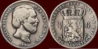 Koninkrijk der Nederlanden ½ Gulden NEDERLAND (NETHERLANDS, KINGDOM) - WILLEM III, 1849-1890 - -
