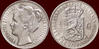 Koninkrijk der Nederlanden ½ Gulden NEDERLAND (NETHERLANDS, KINGDOM) - WILHELMINA, 1890-1948 - -