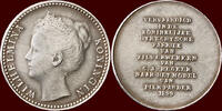 Koninkrijk der Nederlanden ½ Gulden NEDERLAND (NETHERLANDS, KINGDOM) - WILHELMINA, 1890-1948 - Proefmodel voor -