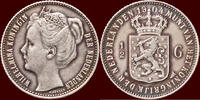 Koninkrijk der Nederlanden ½ Gulden NEDERLAND (NETHERLANDS, KINGDOM) - WILHELMINA, 1890-1948 - -