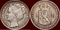Koninkrijk der Nederlanden ½ Gulden NEDERLAND (NETHERLANDS, KINGDOM) - WILHELMINA, 1890-1948 - -