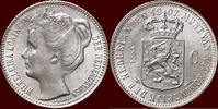 Koninkrijk der Nederlanden ½ Gulden NEDERLAND (NETHERLANDS, KINGDOM) - WILHELMINA, 1890-1948 - -