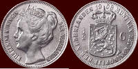 Koninkrijk der Nederlanden ½ Gulden NEDERLAND (NETHERLANDS, KINGDOM) - WILHELMINA, 1890-1948 - -