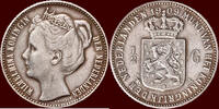 Koninkrijk der Nederlanden ½ Gulden NEDERLAND (NETHERLANDS, KINGDOM) - WILHELMINA, 1890-1948 - -