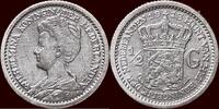 Koninkrijk der Nederlanden ½ Gulden NEDERLAND (NETHERLANDS, KINGDOM) - WILHELMINA, 1890-1948 - -