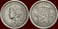 Koninkrijk der Nederlanden ½ Gulden NEDERLAND (NETHERLANDS, KINGDOM) - WILHELMINA, 1890-1948 - -