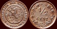 Koninkrijk der Nederlanden ½ Cent NEDERLAND (NETHERLANDS, KINGDOM) - WILHELMINA, 1890-1948 - -