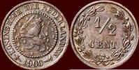 Koninkrijk der Nederlanden ½ Cent NEDERLAND (NETHERLANDS, KINGDOM) - WILHELMINA, 1890-1948 - -