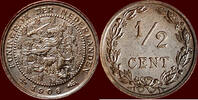 Koninkrijk der Nederlanden ½ Cent NEDERLAND (NETHERLANDS, KINGDOM) - WILHELMINA, 1890-1948 - -