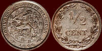 Koninkrijk der Nederlanden ½ Cent NEDERLAND (NETHERLANDS, KINGDOM) - WILHELMINA, 1890-1948 - -