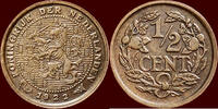 Koninkrijk der Nederlanden ½ Cent NEDERLAND (NETHERLANDS, KINGDOM) - WILHELMINA, 1890-1948 - -