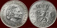 Koninkrijk der Nederlanden 2 ½ Gulden NEDERLAND (NETHERLANDS, KINGDOM) - JULIANA, 1948-1980 - -