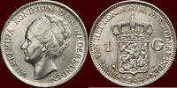 Koninkrijk der Nederlanden 1 Gulden NEDERLAND (NETHERLANDS, KINGDOM) - WILHELMINA, 1890-1948 - 1944 P, Philadelphia -