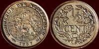 Koninkrijk der Nederlanden ½ Cent NEDERLAND (NETHERLANDS, KINGDOM) - WILHELMINA, 1890-1948 - -