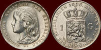 Koninkrijk der Nederlanden 1 Gulden NEDERLAND (NETHERLANDS, KINGDOM) - WILHELMINA, 1890-1948 - -
