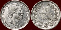 Koninkrijk der Nederlanden 10 Cents NEDERLAND (NETHERLANDS, KINGDOM) - WILLEM III, 1849-1890 - -