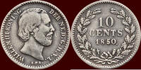 Koninkrijk der Nederlanden 10 Cents NEDERLAND (NETHERLANDS, KINGDOM) - WILLEM III, 1849-1890 - -