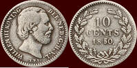 Koninkrijk der Nederlanden 10 Cents NEDERLAND (NETHERLANDS, KINGDOM) - WILLEM III, 1849-1890 - -