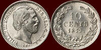Koninkrijk der Nederlanden 10 Cents NEDERLAND (NETHERLANDS, KINGDOM) - WILLEM III, 1849-1890 - -