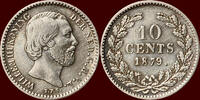 Koninkrijk der Nederlanden 10 Cents NEDERLAND (NETHERLANDS, KINGDOM) - WILLEM III, 1849-1890 - -