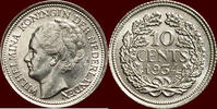 Koninkrijk der Nederlanden 10 Cents NEDERLAND (NETHERLANDS, KINGDOM) - WILHELMINA, 1890-1948 - -