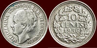 Koninkrijk der Nederlanden 10 Cents NEDERLAND (NETHERLANDS, KINGDOM) - WILHELMINA, 1890-1948 - -