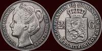 Koninkrijk der Nederlanden 2 ½ Gulden NEDERLAND (NETHERLANDS, KINGDOM) - WILHELMINA, 1890-1948 - -
