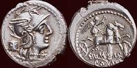 AR Denarius ROMAN REPUBLIC - MANIUS MARCIUS, MNAEUS FILIUS - Rome weight 3,81gr.; silver Ø 21mm. -