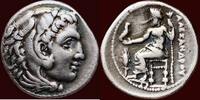 AR Drachm KINGDOM OF MACEDONIA - ALEXANDER IV, 323-309 BC - IONIA - Miletos, circa 323-319 BC -