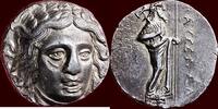 AR Tetradrachm SATRAPS OF CARIA - MAUSSOLLOS, 377-353 BC - Halikarnassos -