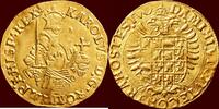 60 stuivers ZUIDELIJKE NEDERLANDEN (SOUTHERN NETHERLANDS) - HERTOGDOM BRABANT - KAREL V, 1506-1555 - Gouden reaal van z.j. , Antwerpen -
