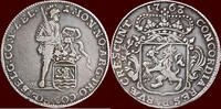 Zeeland Zilveren dukaat NOORDELIJKE NEDERLANDEN (NETHERLANDS) - REPUBLIEK, 1581-1795 - ZEELAND - 1/4 1763, Middelburg -