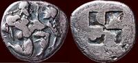 AR Drachm THRACIAN ISLANDS, THASOS - 525 - 480 BC -