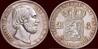Koninkrijk der Nederlanden 2 ½ Gulden NEDERLAND (NETHERLANDS, KINGDOM) - WILLEM III, 1849-1890 - -