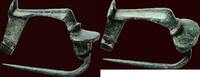 Bronze ARCHAEOLOGICAL OBJECT - ROMAN - knee fibula, 2nd / 3rd century AD -