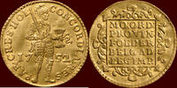 Holland Gouden dukaat NOORDELIJKE NEDERLANDEN (NETHERLANDS) - REPUBLIEK, 1581-1795 - HOLLAND - 1752/1, Dordrecht -