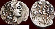 AR Denarius ROMAN REPUBLIC - GR SERIES - uncertain Italian mint -