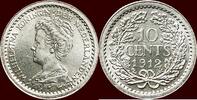 Koninkrijk der Nederlanden 10 Cents NEDERLAND (NETHERLANDS, KINGDOM) - WILHELMINA, 1890-1948 - -