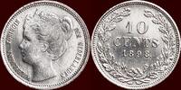 Koninkrijk der Nederlanden 10 Cents NEDERLAND (NETHERLANDS, KINGDOM) - WILHELMINA, 1890-1948 - -