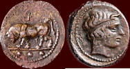 AE SICILIA (SICILY), GELA - AE Tetras, 420-405 BC -