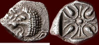AR Hemidrachm SATRAPS OF CARIA - HEKATOMNOS, 395-377 BC - Mylasa -