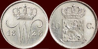Koninkrijk der Nederlanden 10 Cents NEDERLAND (NETHERLANDS, KINGDOM) - WILLEM I, 1815-1840 - 1828, Utrecht -