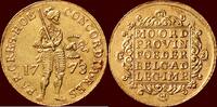 Holland Gouden dukaat NOORDELIJKE NEDERLANDEN (NETHERLANDS) - REPUBLIEK, 1581-1795 - HOLLAND - 1773, Dordrecht -