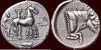 AR Tetradrachm SICILIA (SICILY), GELA - circa 465-450 BC -