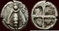 AR ¼ Stater IONIA, EPHESOS - or drachm, circa 500-475 BC -
